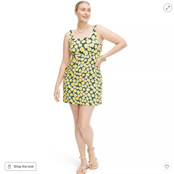 DVF for Target - Women's 90's Shift Yellow Poppy Mini Dress - Picture 1 of 1